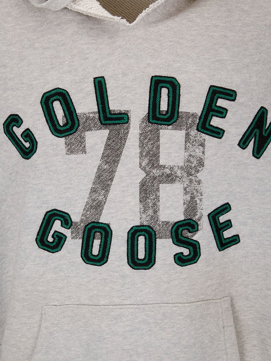 Golden Goose logo-embroidered hoodie Topwear Golden Goose