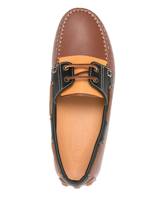 Tod's Flat shoes Leather Brown Moccasins Tod'S