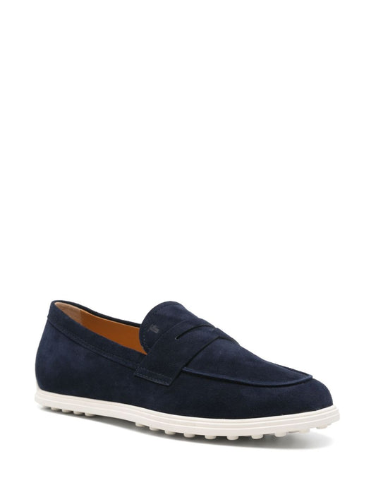 Tod's Flat shoes Blue Moccasins Tod'S