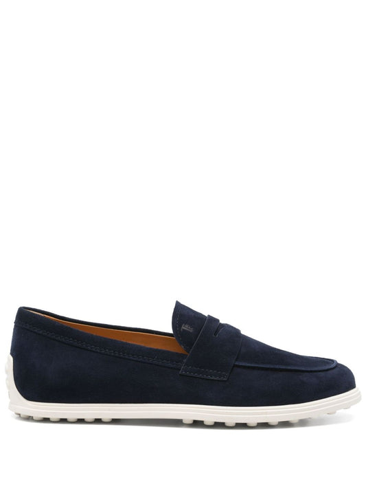 Tod's Flat shoes Blue Moccasins Tod'S