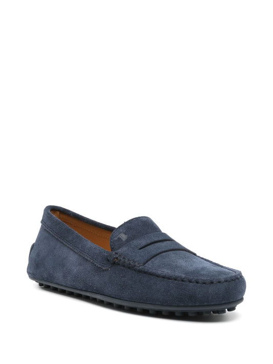 Tod's Flat shoes Blue Moccasins Tod'S