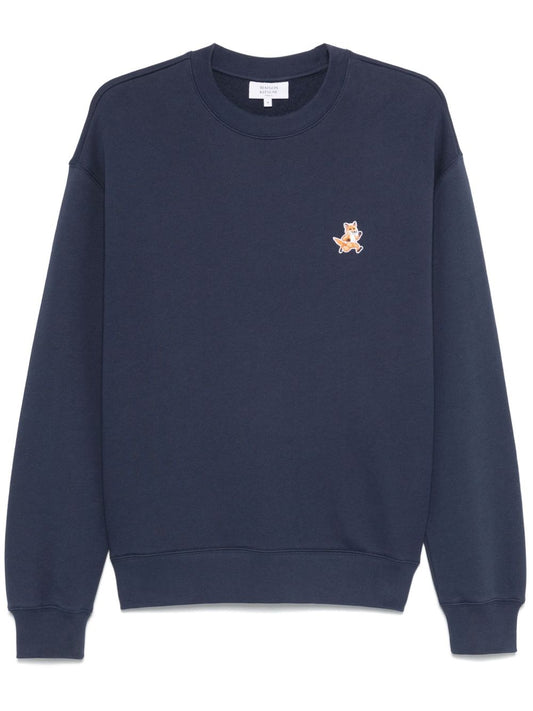 Maison Kitsune fox-motif cotton sweatshirt