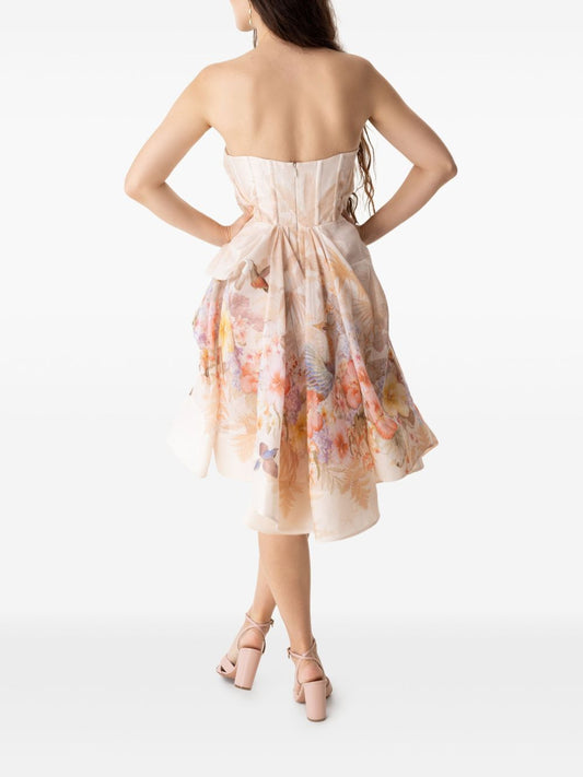 Zimmermann Illuminate Draped Short Dress