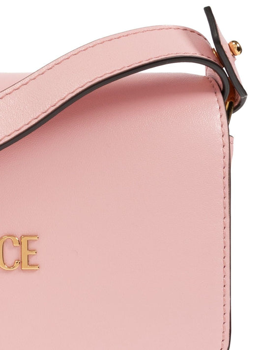 Versace Versace Mini Tag Cross Body Bag Pink Clutches Versace