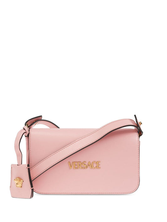 Versace Versace Mini Tag Cross Body Bag Pink Clutches Versace