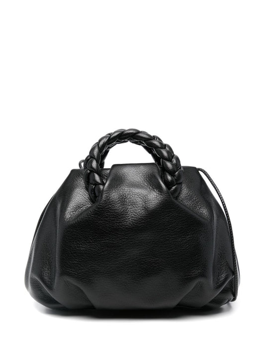 HEREU Bombon Leather Tote Bag Black Handbag Hereu