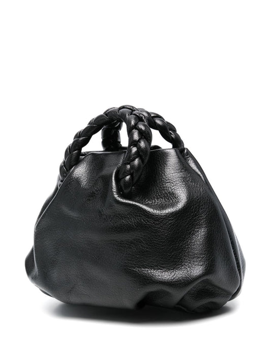 HEREU Bombon Leather Tote Bag Black Handbag Hereu