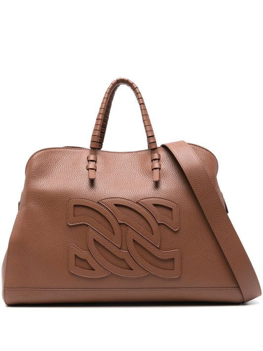 Casadei Bags.. Leather Brown Handbag Casadei