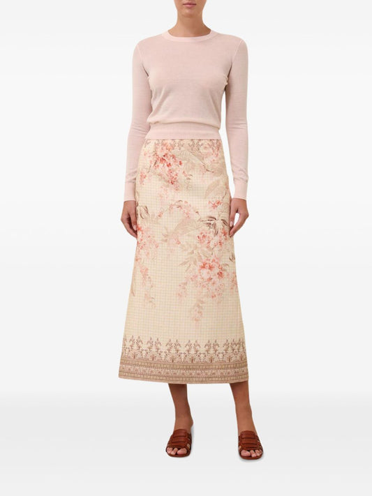 Zimmermann Illuminate Pencil Midi Skirt Skirts Zimmermann