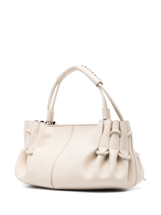 HEREU ARTA Pleated Shoulder Bag Beige Shoulder Hereu