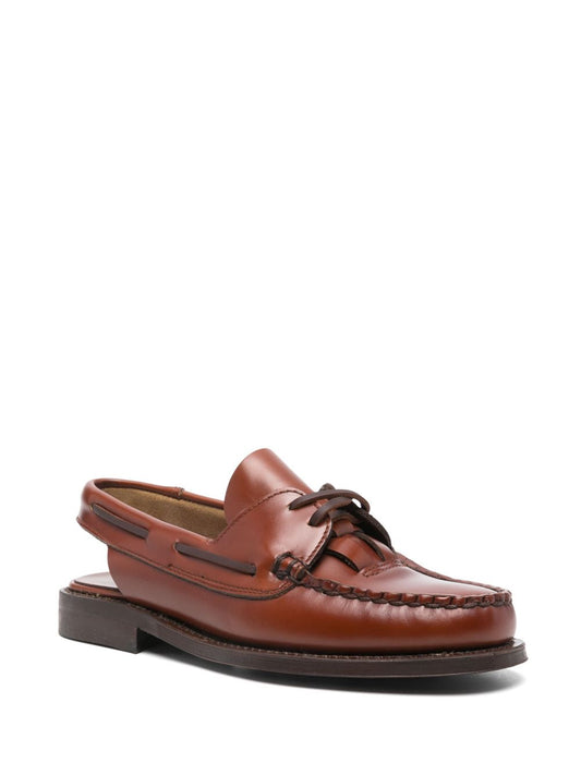 HEREU Flat shoes Leather Brown Moccasins Hereu