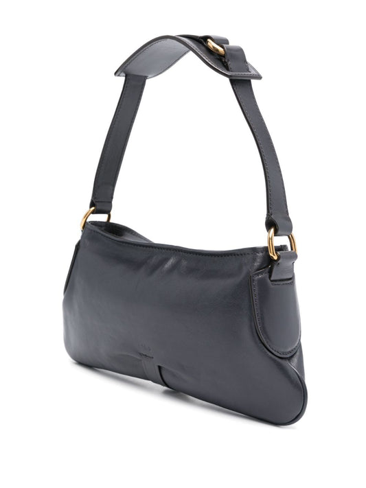 Chloè Kerala 25 Shoulder Bag In Soft Leather Blue Shoulder Chloè