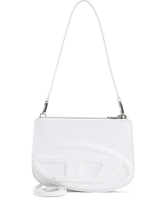 Diesel 1DR Twin Shoulder Bag in White Shoulder Diesel