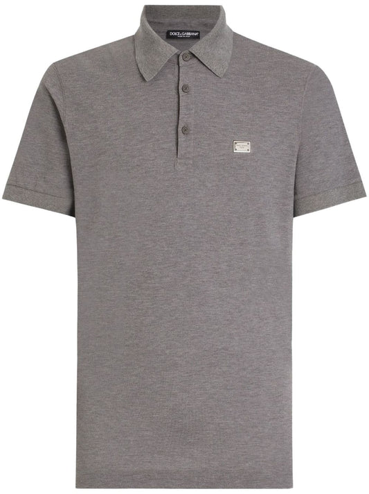 Dolce & Gabbana Cotton piqué polo shirt Topwear Dolce & Gabbana