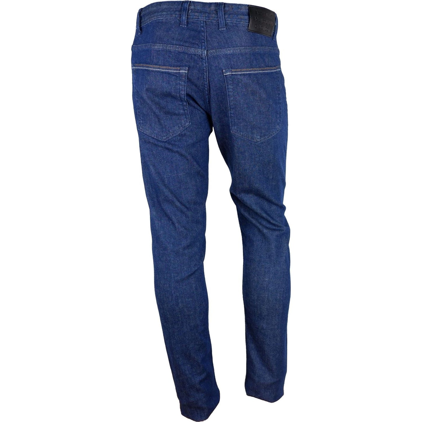 Aquascutum Blue Cotton Men Jeans Aquascutum