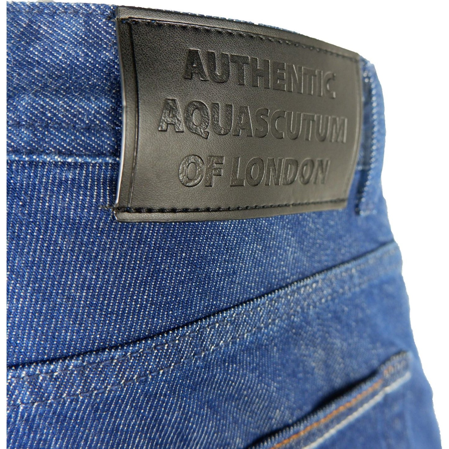 Aquascutum Blue Cotton Men Jeans Aquascutum