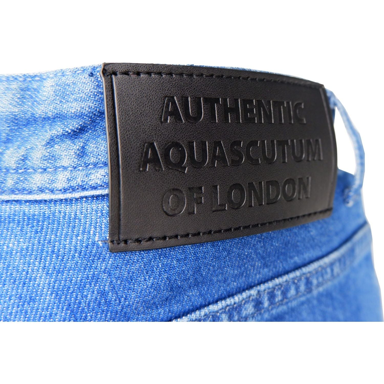 Aquascutum Light Blue Cotton Men Jeans