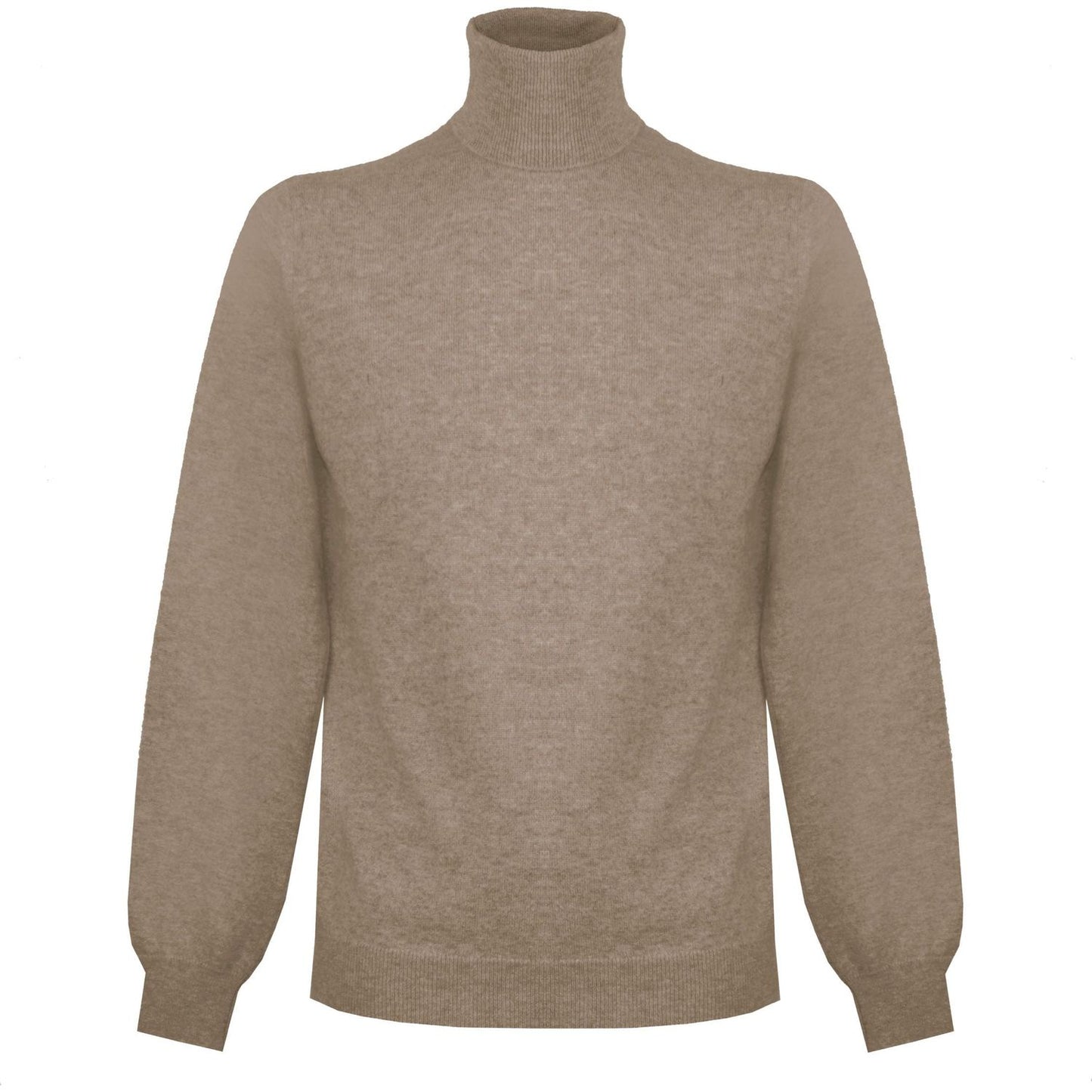 Malo Beige High Neck Cashmere Sweater Malo