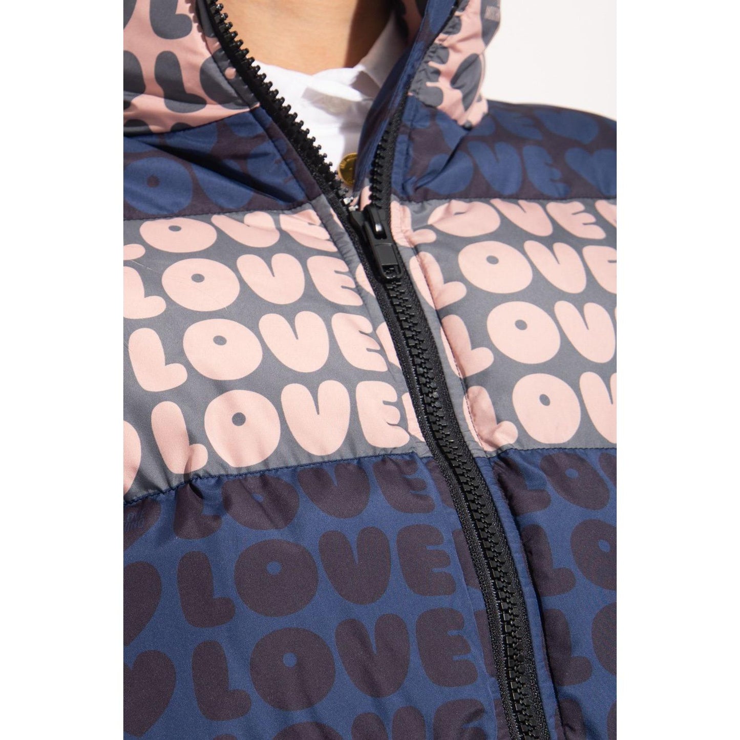 Love Moschino Chic Multicolor Logo-Print Jacket Love Moschino