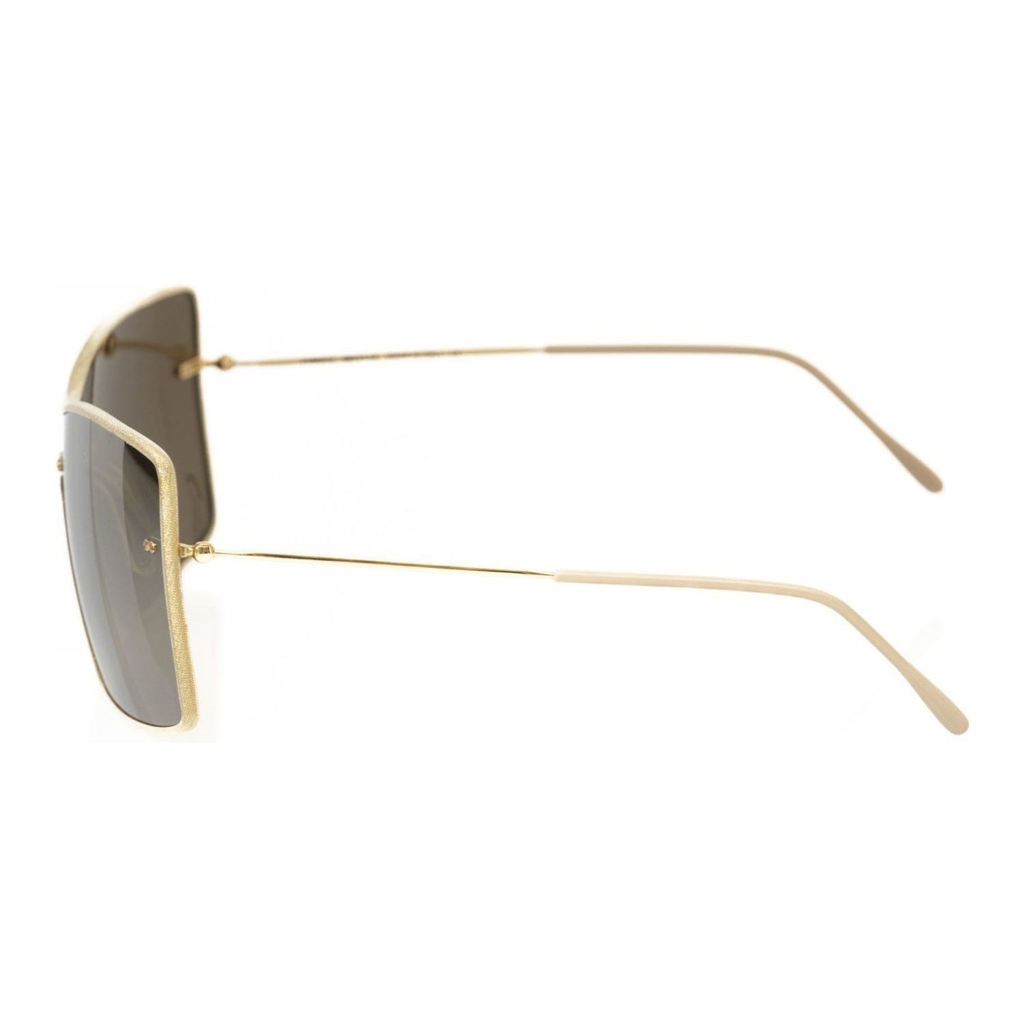 Frankie Morello Gold Metallic Fibre Women Sunglass Frankie Morello