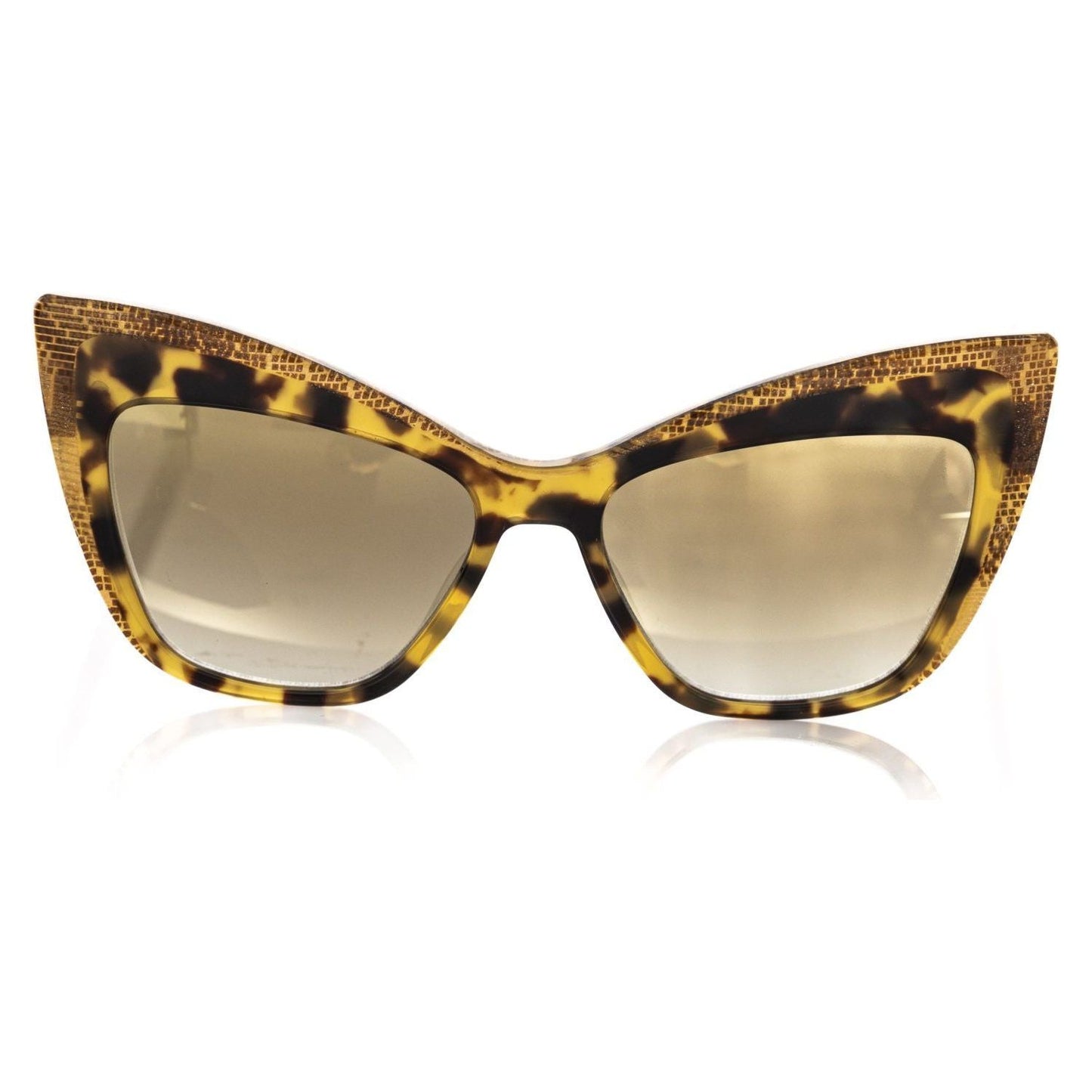 Frankie Morello Yellow Acetate Women Sunglass Frankie Morello