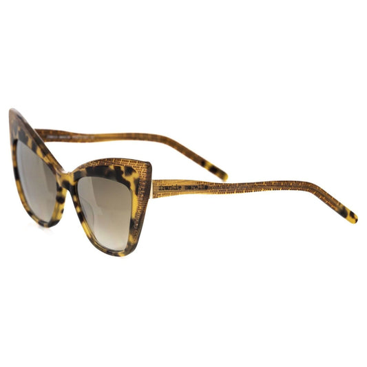 Frankie Morello Yellow Acetate Women Sunglass Frankie Morello