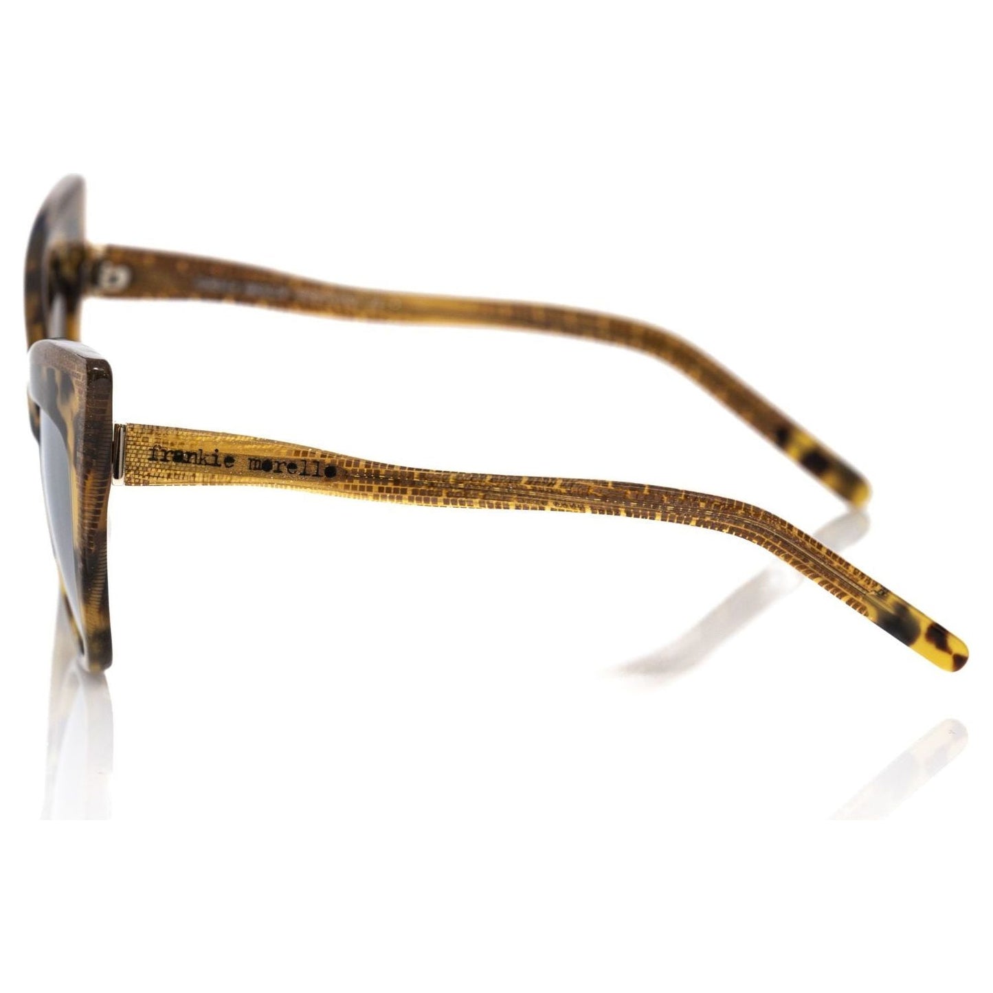 Frankie Morello Yellow Acetate Women Sunglass Frankie Morello