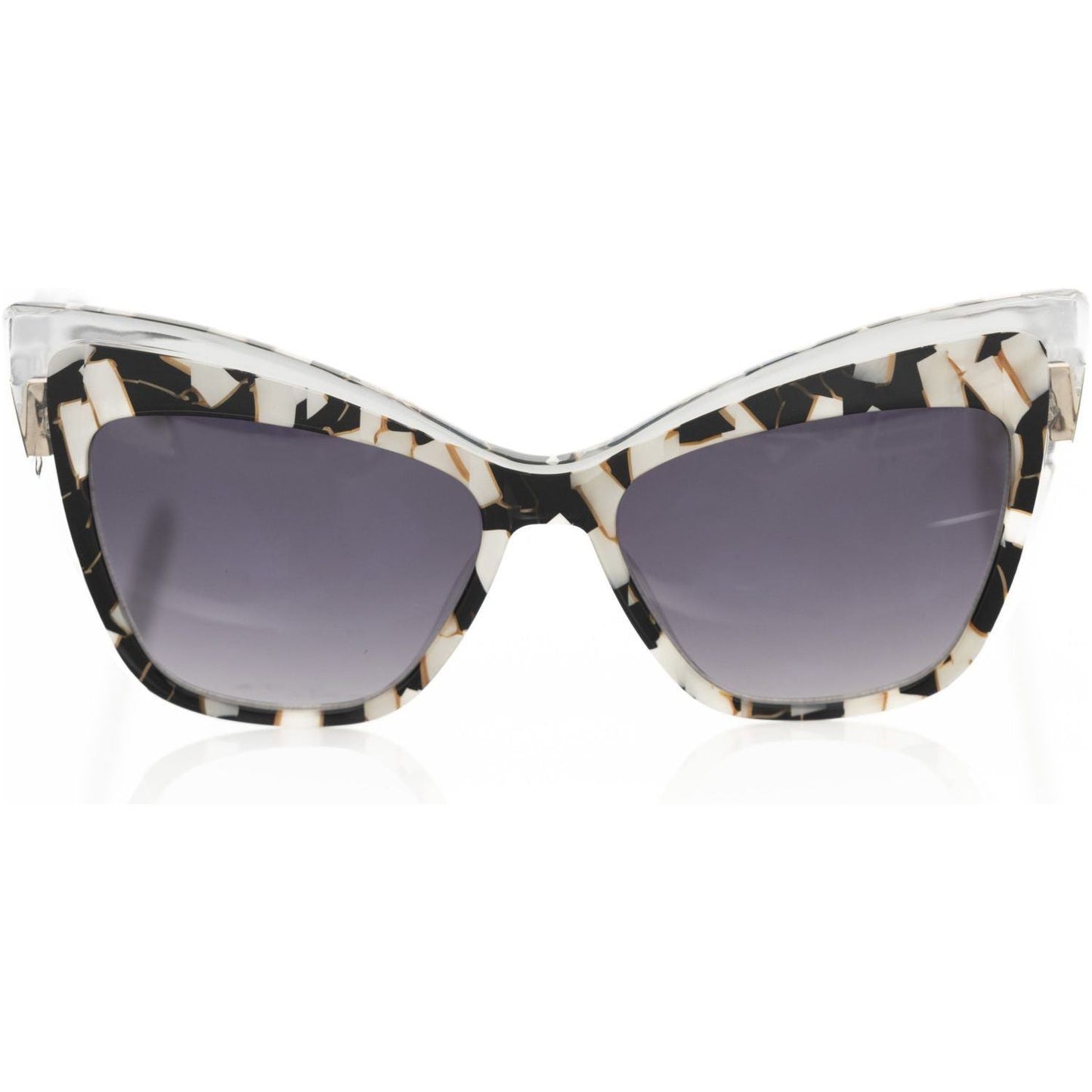 Frankie Morello Black Acetate Women Sunglasses Frankie Morello