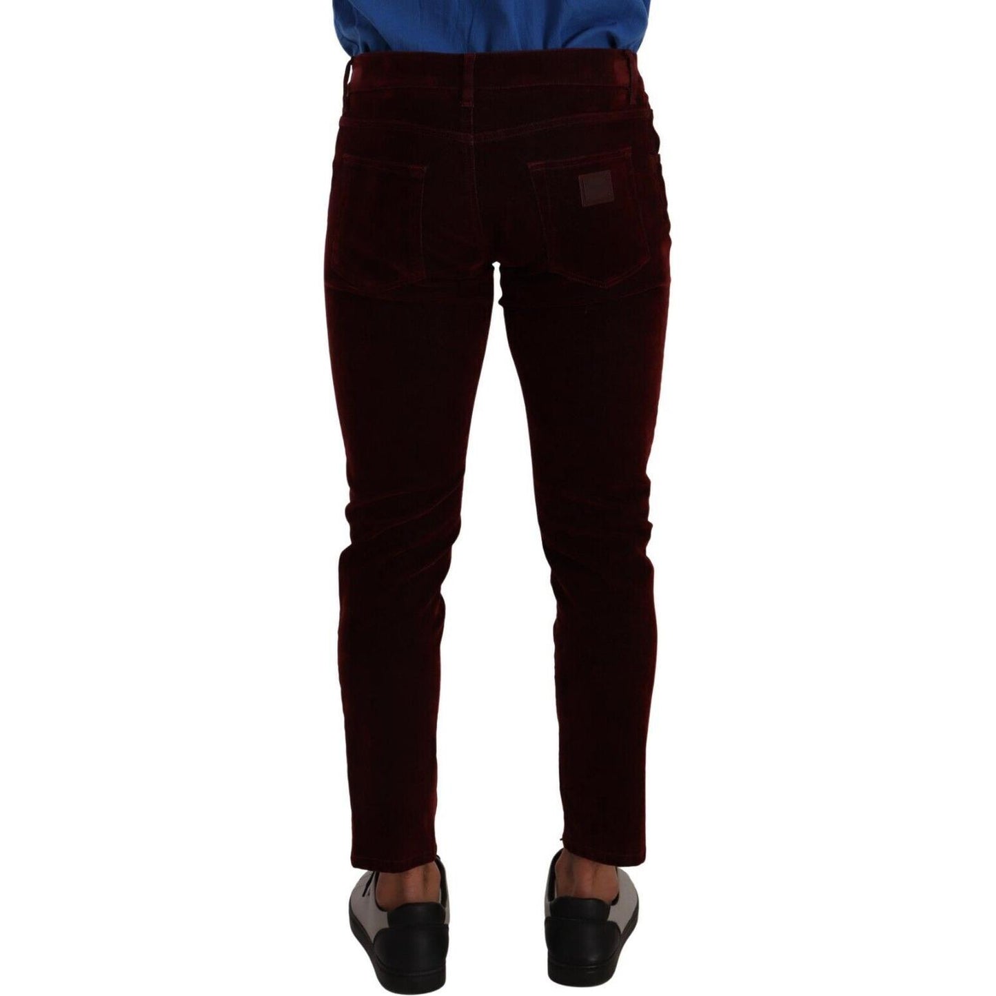 Dolce & Gabbana Bordeaux Slim Fit Skinny Jeans Dolce & Gabbana