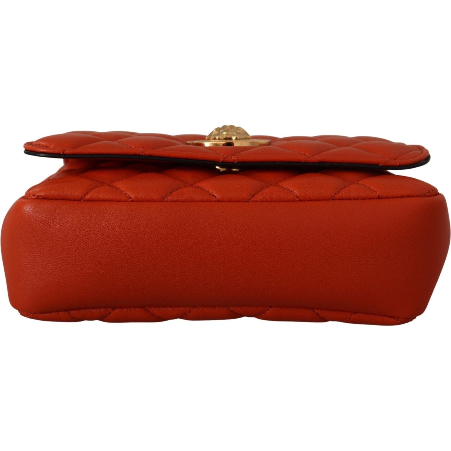 Versace Elegant Red Nappa Leather Crossbody Bag Versace