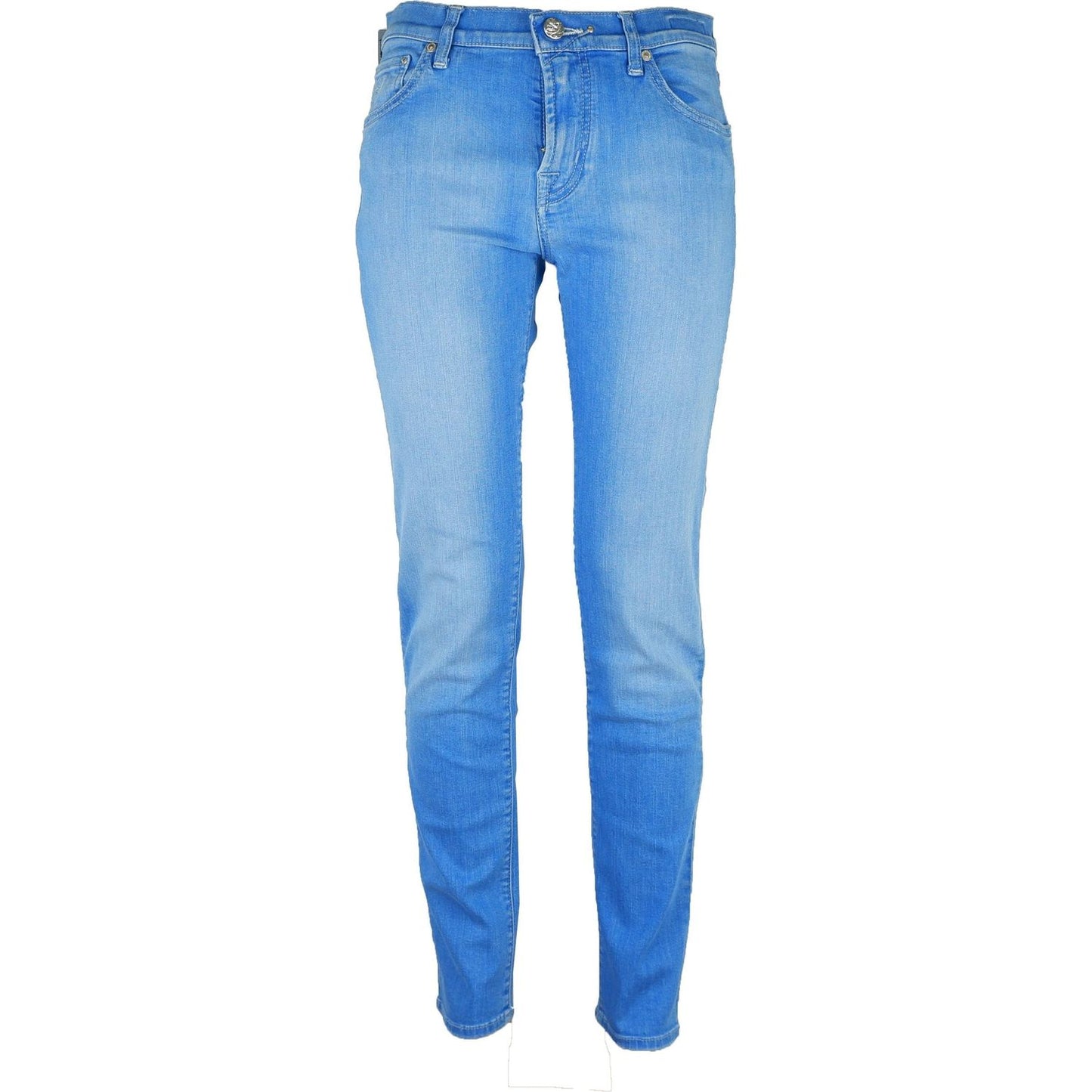 Jacob Cohen Elegant Light Blue Elasticized Denim