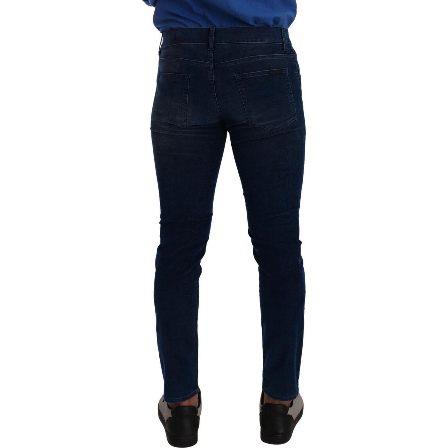 Dolce & Gabbana Sleek Dark Blue Slim Fit Jeans Dolce & Gabbana