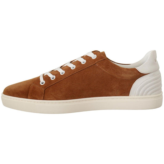 Dolce & Gabbana Elegant Two-Tone Leather Sneakers Dolce & Gabbana