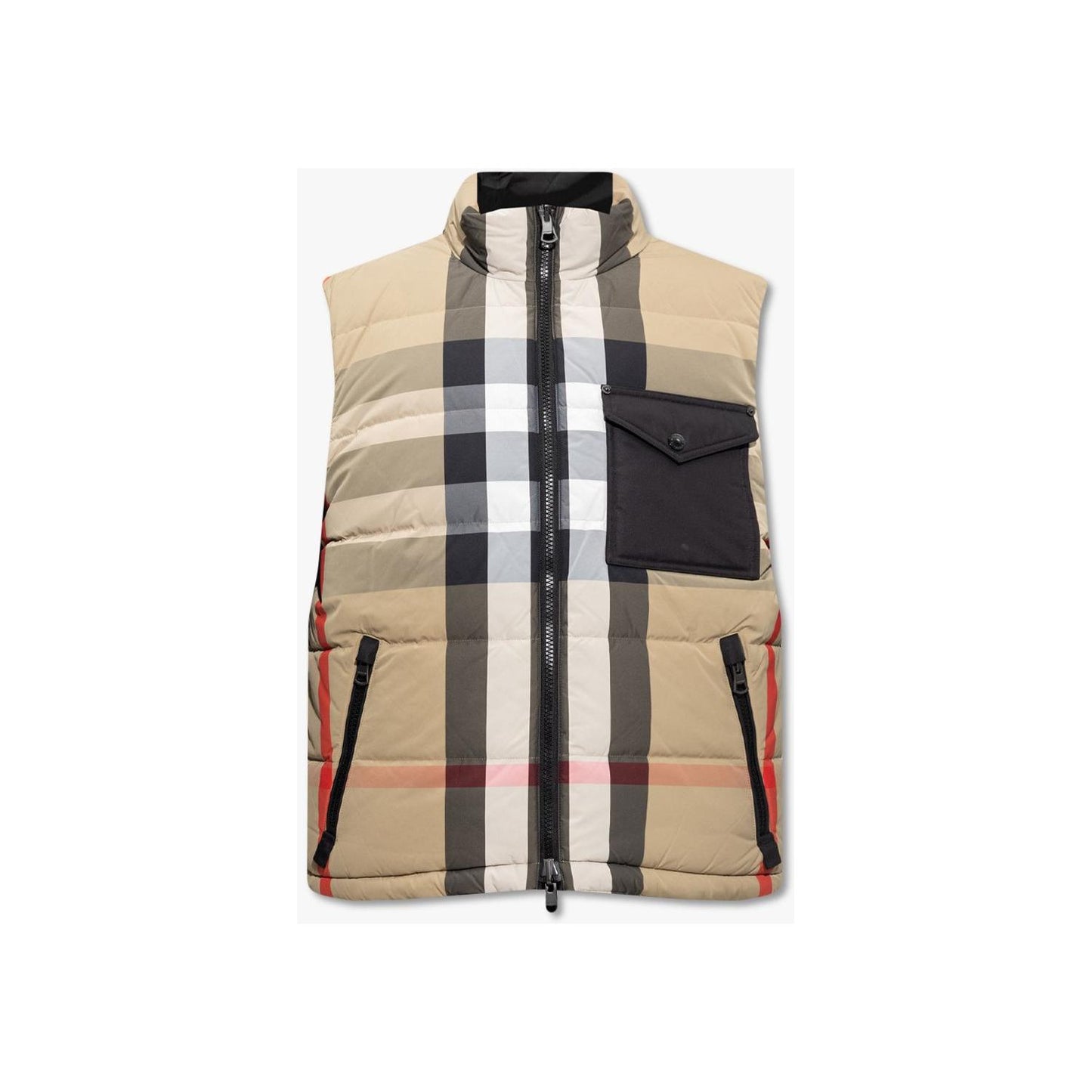 Burberry Elegant Beige Lightweight Quilted Vest Burberry