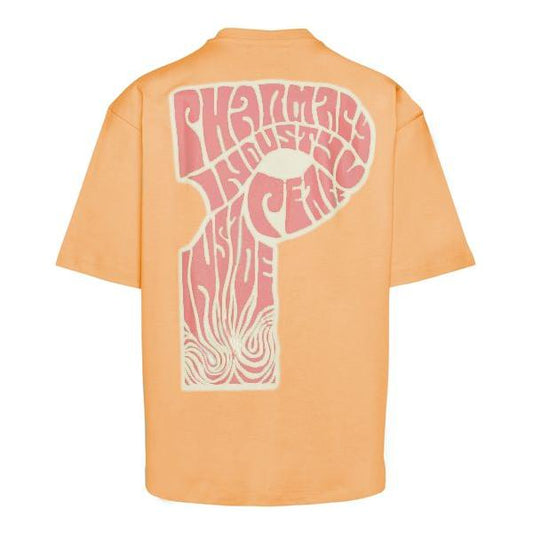 Pharmacy Industry Orange Cotton Men's T-Shirt Pharmacy Industry