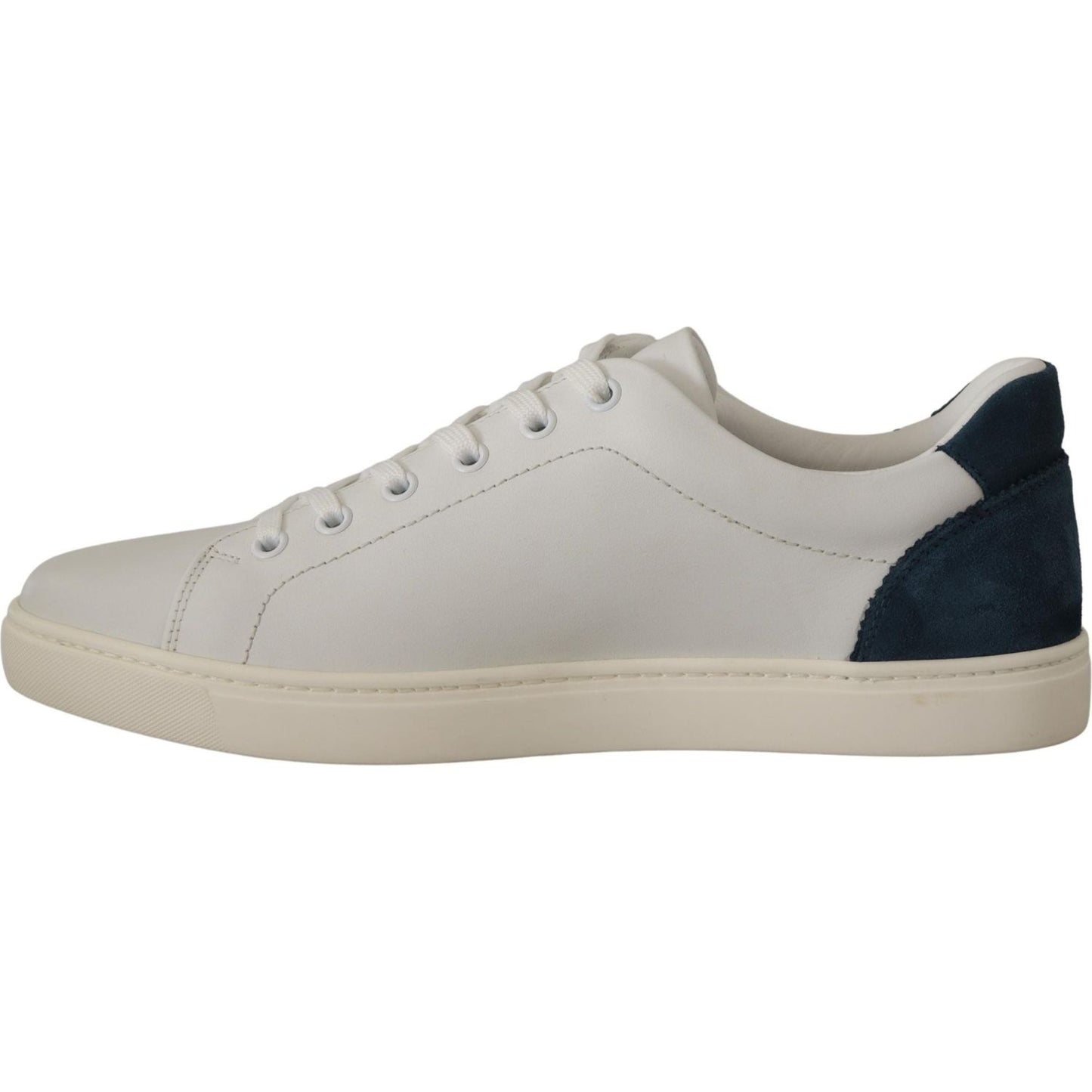 Dolce & Gabbana Chic White Leather Low-Top Sneakers Dolce & Gabbana