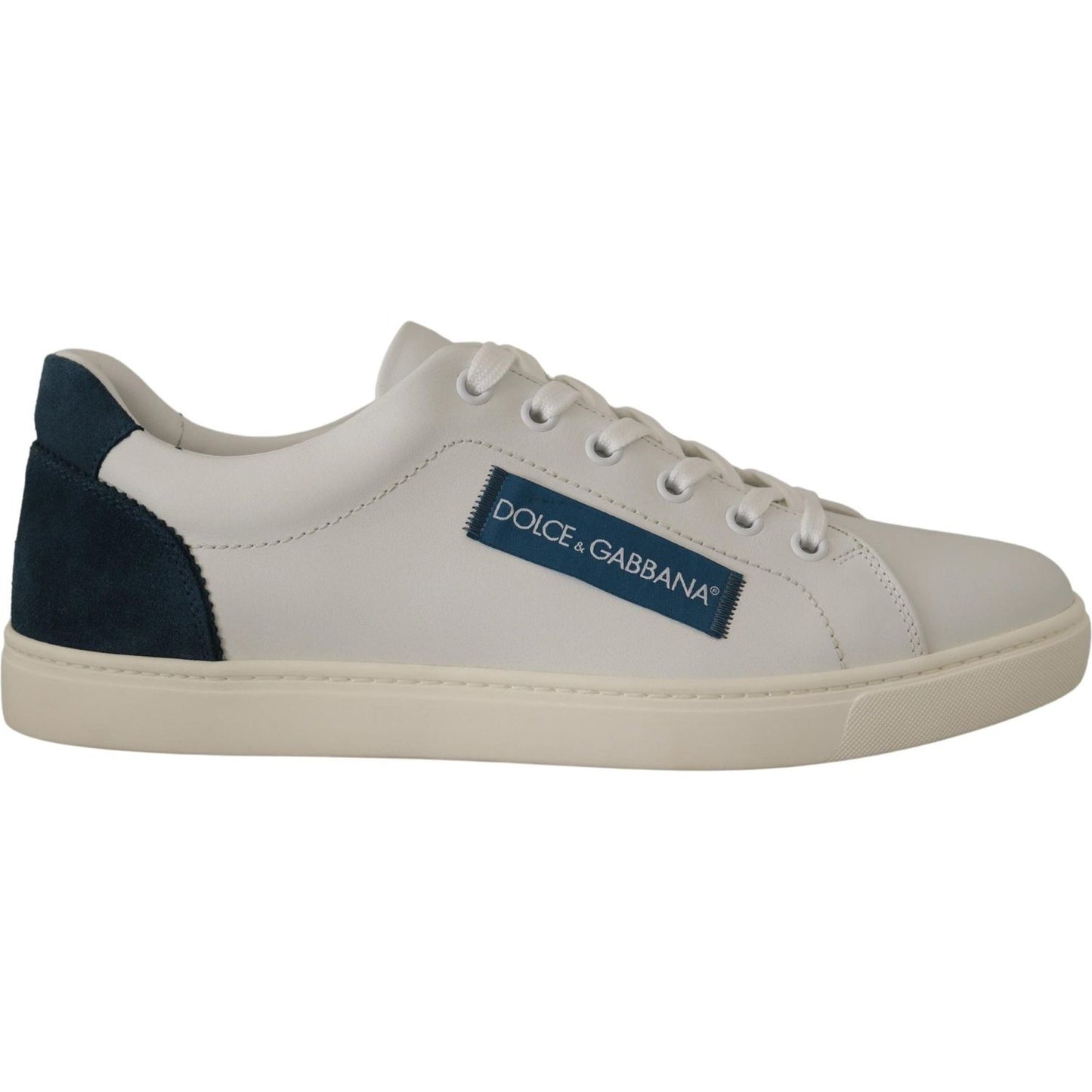 Dolce & Gabbana Chic White Leather Low-Top Sneakers Dolce & Gabbana