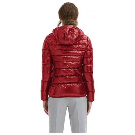 Centogrammi Red Nylon Women Jacket Centogrammi