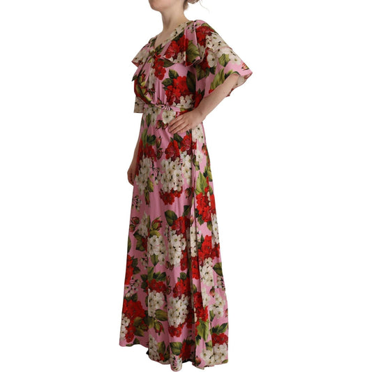 Dolce & Gabbana Enchanting Floral Silk Maxi Dress Dolce & Gabbana