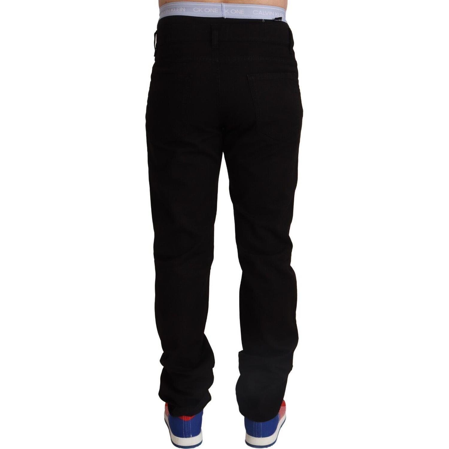 Dolce & Gabbana Elegant Skinny Black Cotton Pants