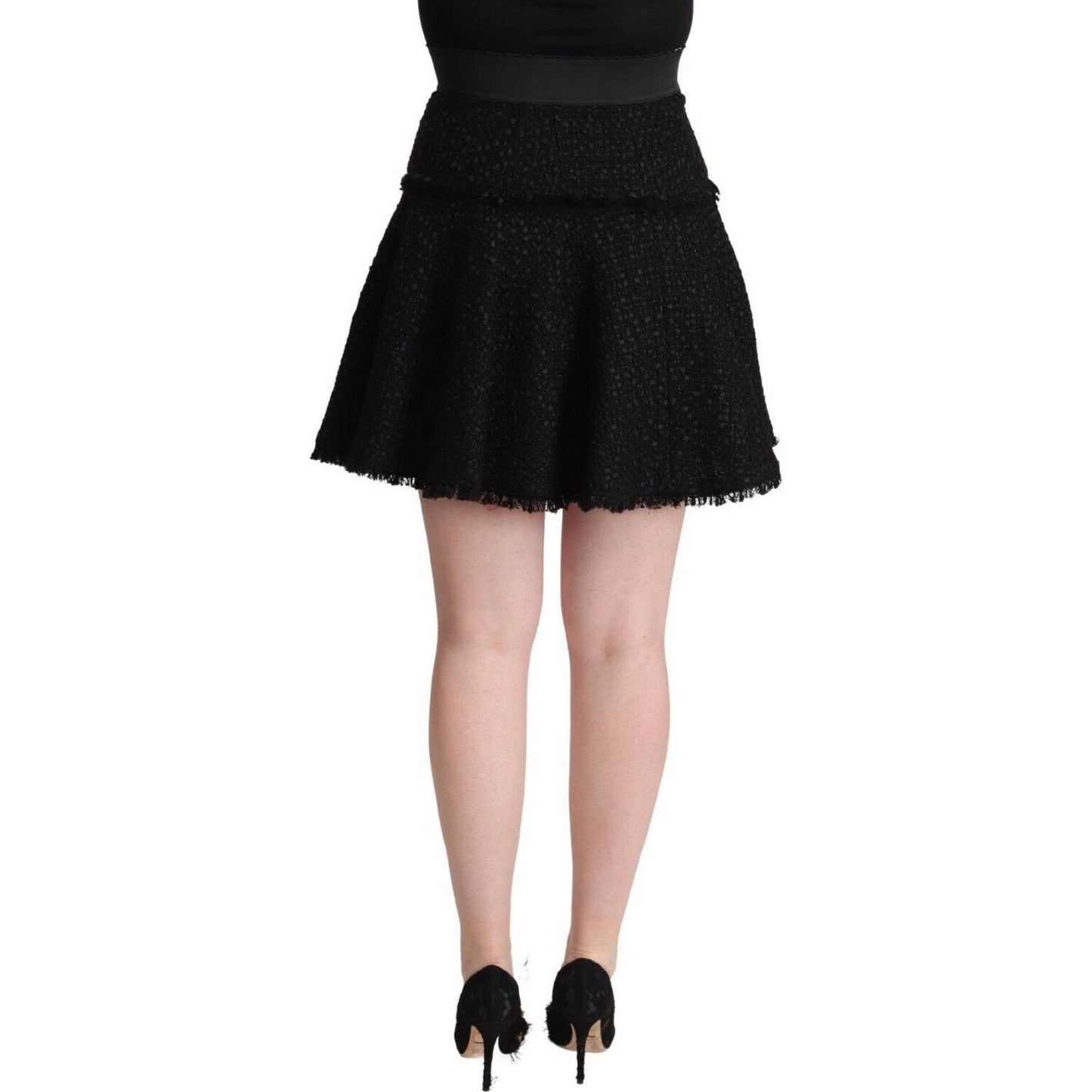 Dolce & Gabbana Elegant Knitted A-Line Mini Skirt Dolce & Gabbana