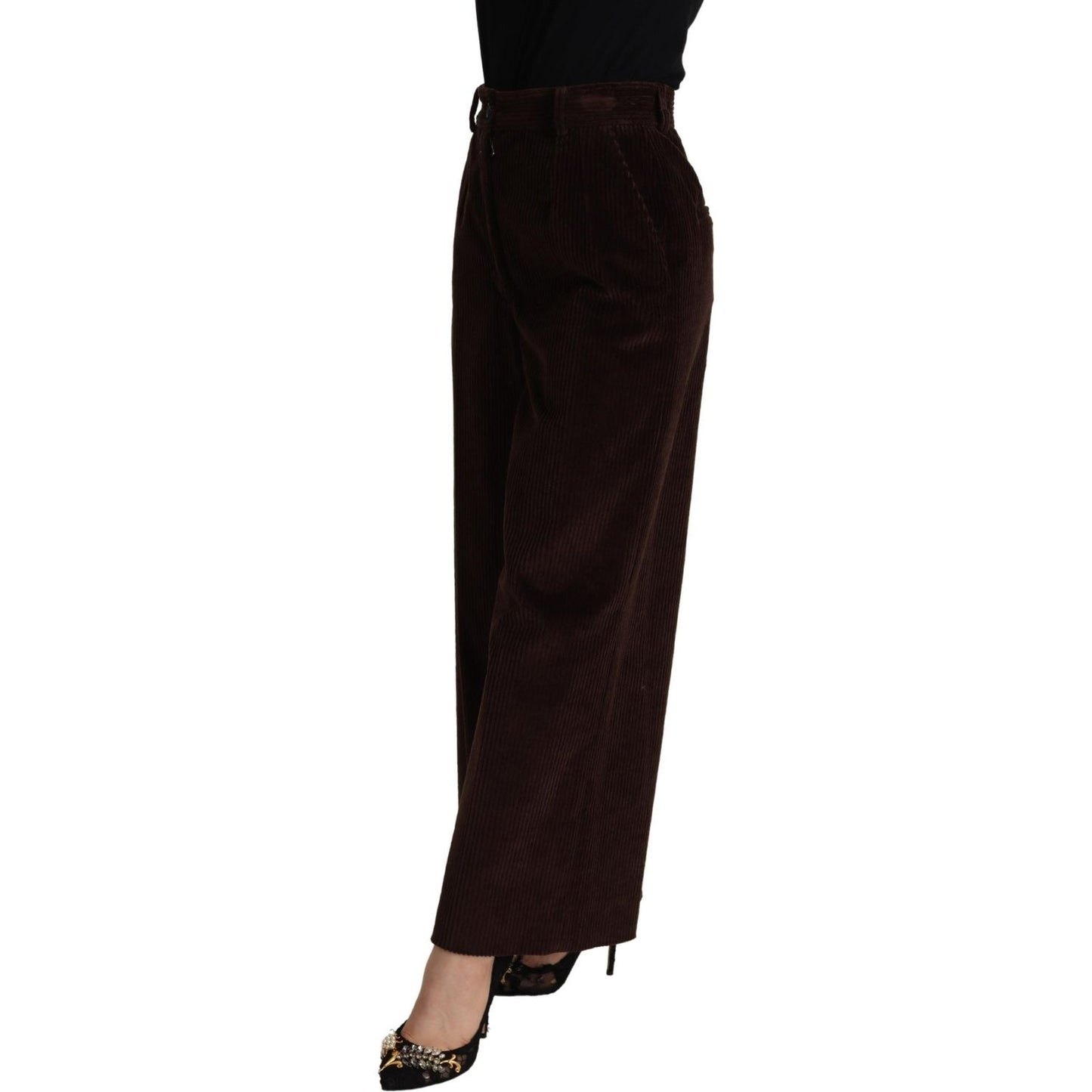 Dolce & Gabbana Elegant High-Waisted Wide Leg Pants Dolce & Gabbana