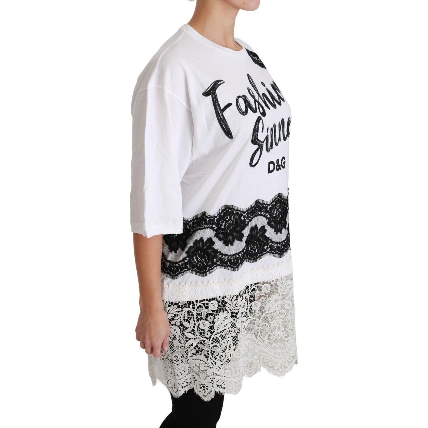 Dolce & Gabbana Chic DG Fashion Sinners Oversized Tee