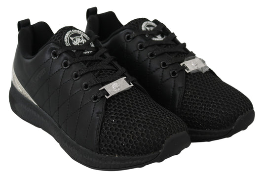 Plein Sport Exquisite Black Runner Gisella Sports Sneakers Plein Sport