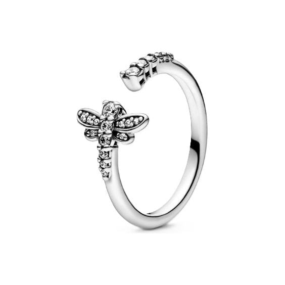 PANDORA JEWELS Mod. SPARKLING DRAGONFLY - RING - Size 54 Ring PANDORA