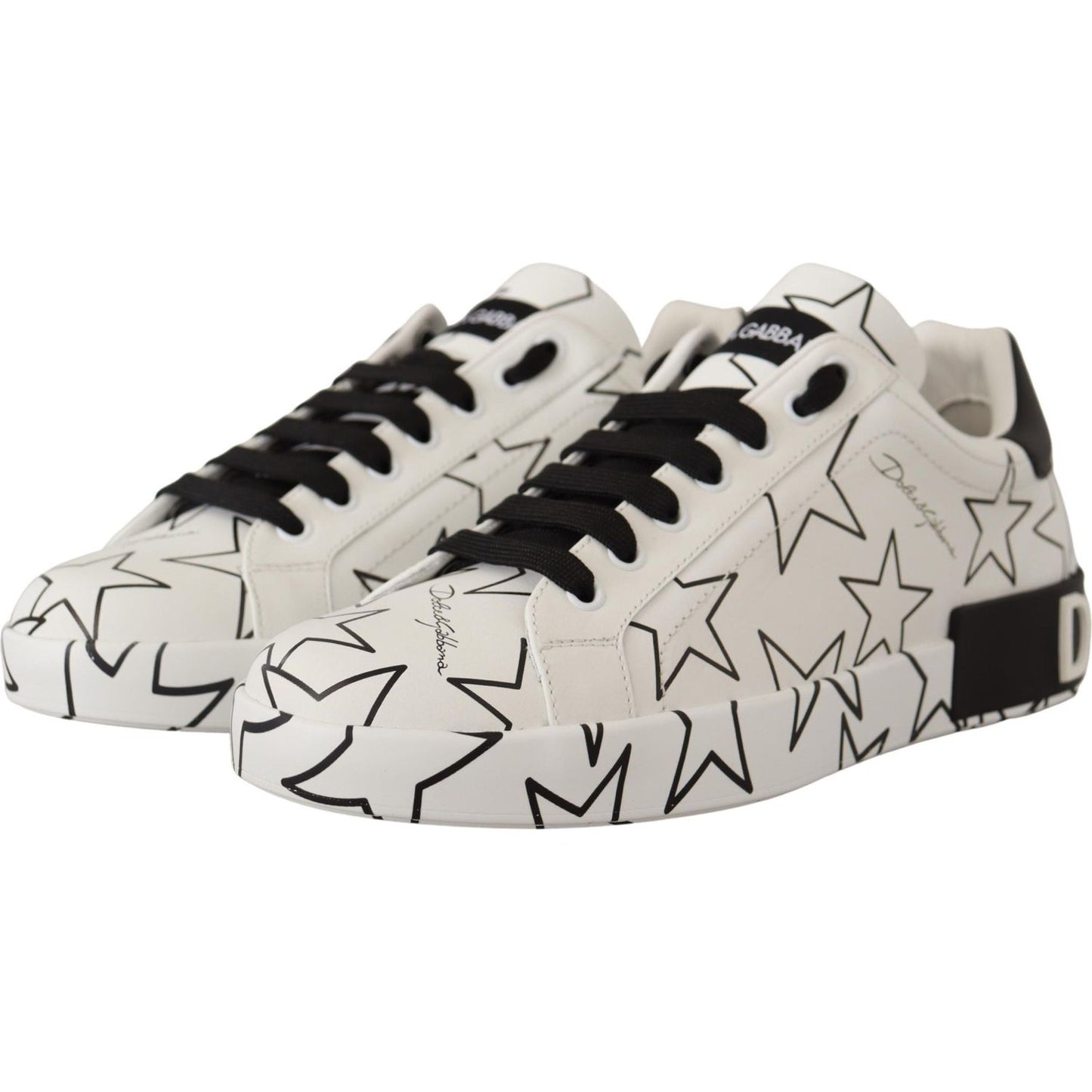 Dolce & Gabbana Elegant Star-Patterned Low-Top Sneakers Dolce & Gabbana