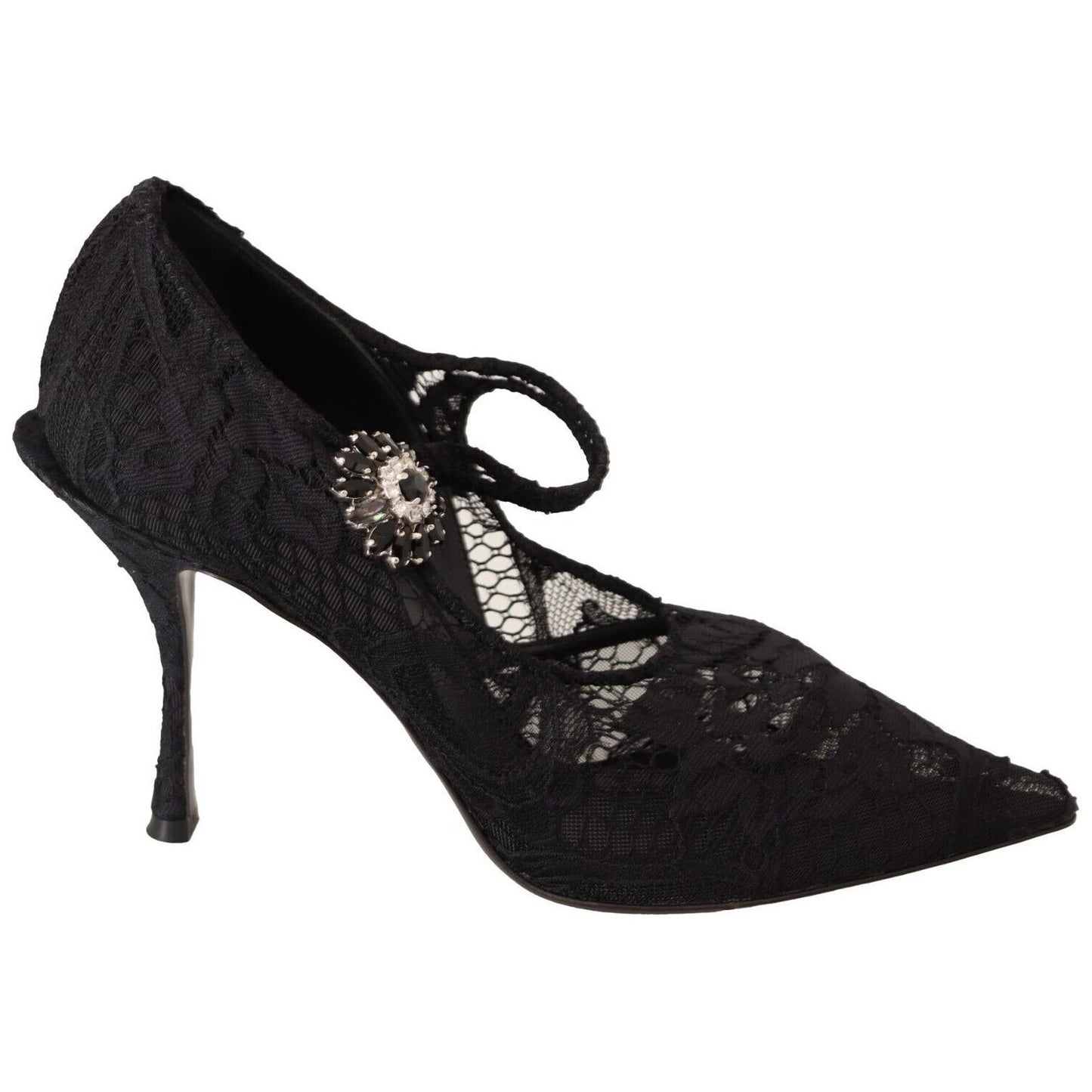 Dolce & Gabbana Elegant Black Lace Stiletto Pumps Dolce & Gabbana