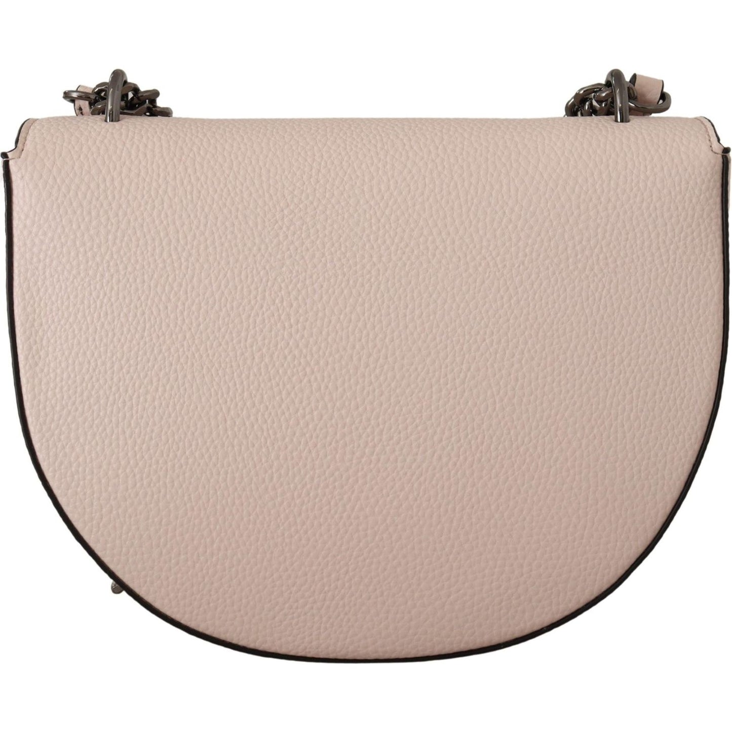 Karl Lagerfeld Elegant Mauve Light Pink Leather Shoulder Bag Karl Lagerfeld