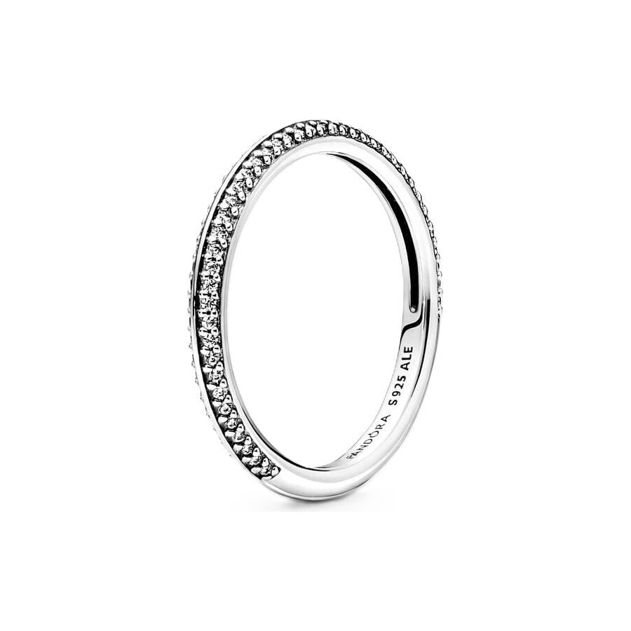 PANDORA JEWELS Mod. ME COLLECTION BLACK PAVE - RING - Size 50 DESIGNER FASHION JEWELLERY PANDORA