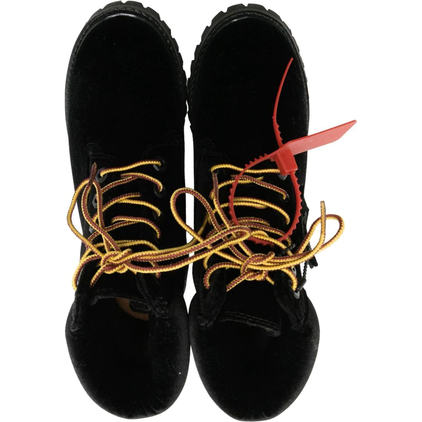 Off-White Black Leather Iconic Designer Boots Off-White